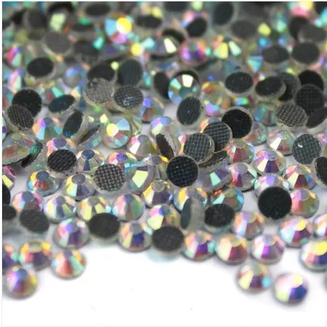 

Hot ! 2*1440pcs/Lot,SS16(3.8-4.0MM) ab color DMC stone/Hot fix Rhinestones bulk price,loose rhinestone hotfix