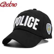 Geebro полицейский бейсбольный колпачок для крышки для мужчин и женщин унисекс армейский Регулируемый Бренд кепки s для мужчин и женщин JS194