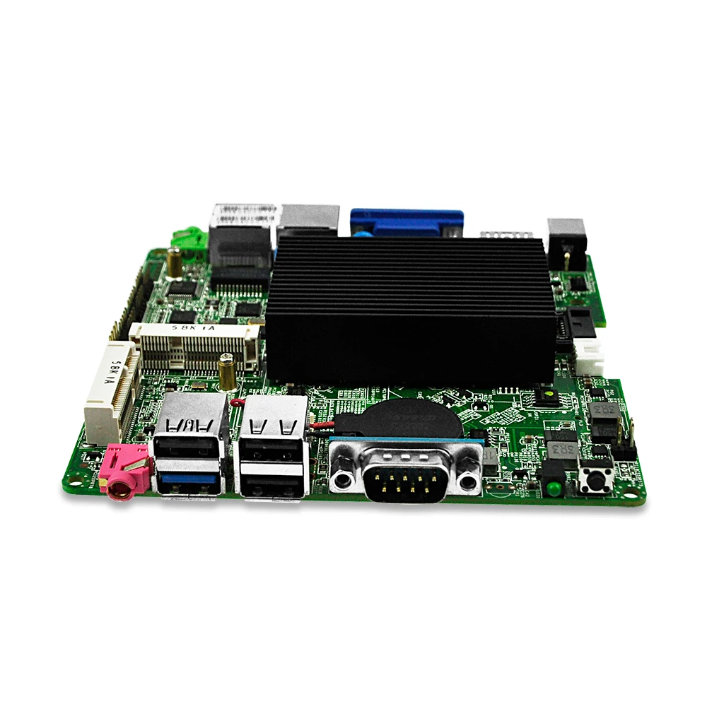 Безвентиляторная плата nano itx модель J1800 двухъядерный процессор Dual Lan 4 * COM DC 12V VGA