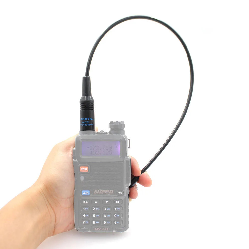 2 шт Нагоя NA-771 SMA женский SMA-F Двухдиапазонная гибкая антенна VHF/UHF 144/430MHz двухстороннее радио BAOFENG UV-5R BF-888S