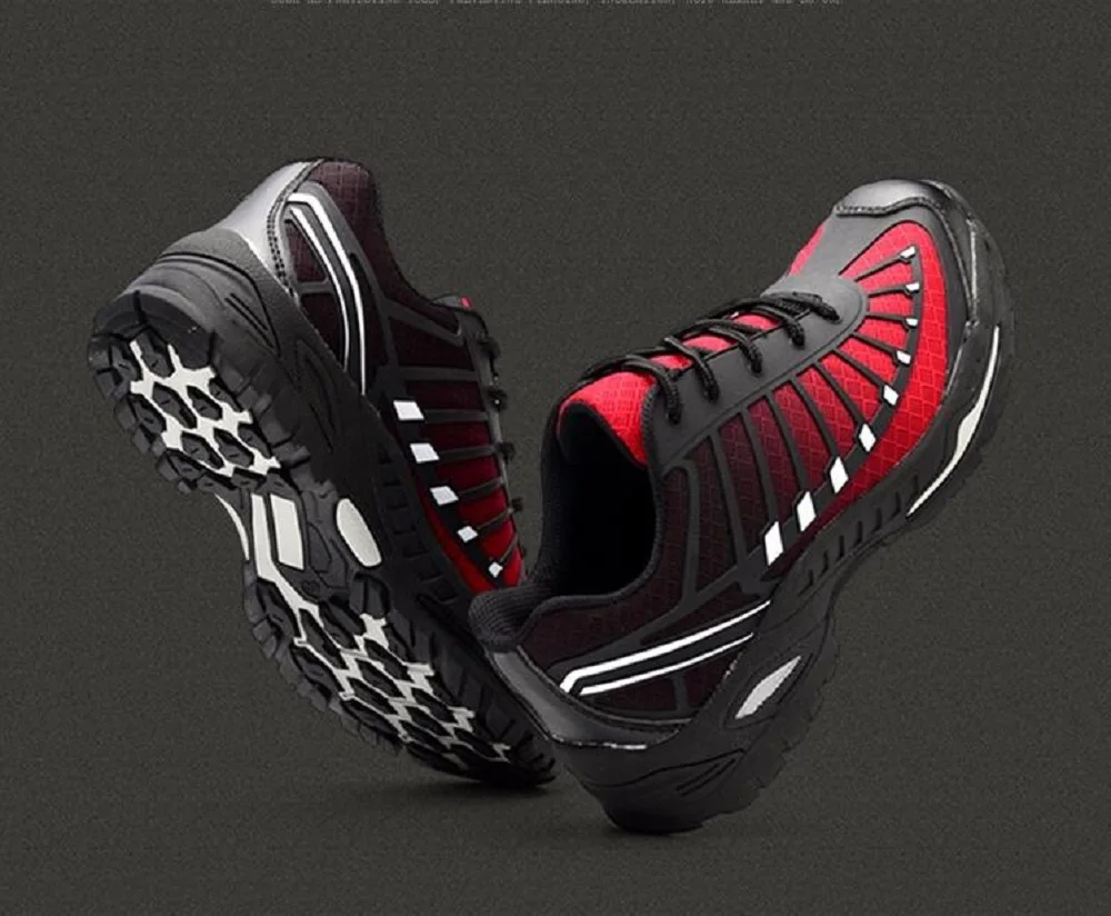 Woman Men's Plus Size Breathable Mesh Steel Toe Outdoor Safety Shoes Men Industrial & Construction Puncture Proof Work Shoes