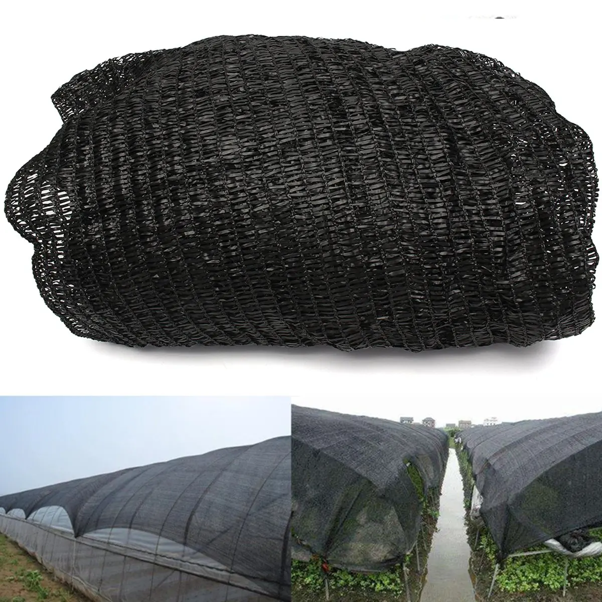 

KiWarm 6x12M 60% Sunblock Sunscreen Shade Net Mesh Cloth UV Resistant Cloth for Outdoor Garden Pool Plant Cover Cloth