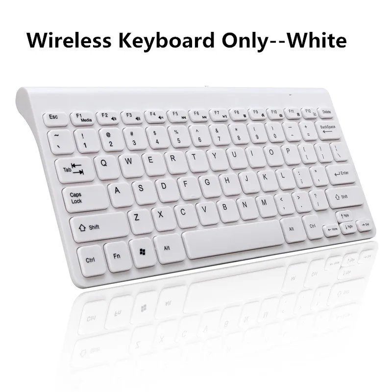 Беспроводная проводная мышь клавиатура комбинированный набор 2,4 г Мини Размер Многоцветный мультимедиа для планшета ноутбука Mac Настольный ПК ТВ Эндрюс windows - Цвет: Wireless keyboard W