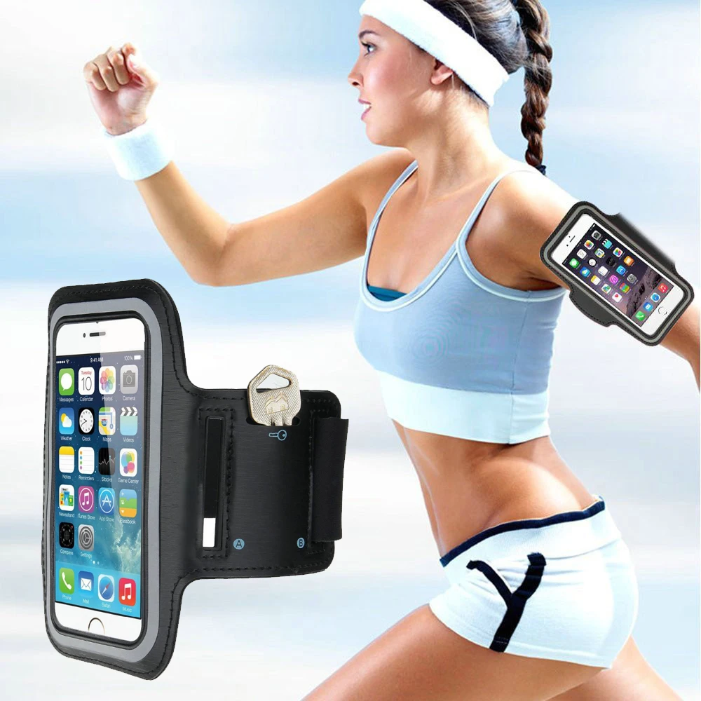 Running Workout Belt Sport Fitness Armband Adjustable Strap Phone Holder Univers