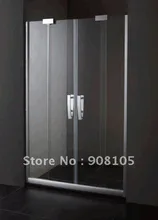  Hot sale/304 stainless steelhandle/bathroom shower room/simple shower door/ toughened glass shower enclosure 