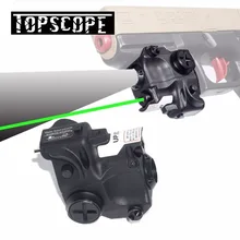 Тактический охотничий компактный зеленый точечный лазерный прицел с светодиодный комбинированный фонарик подходит для 20 мм рельса