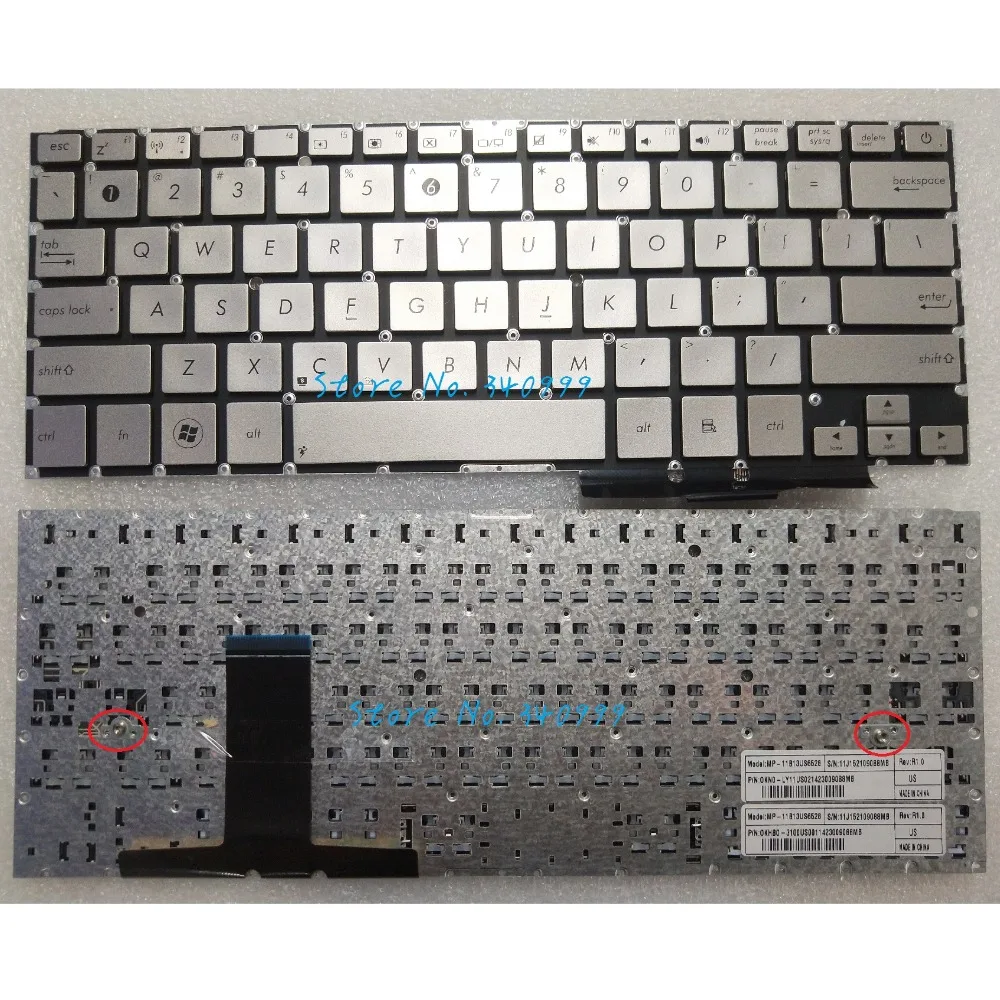 

new US Keyboard for ASUS UX31E UX31 UX31A BX31A UX31LA BX31LA silver keyboard