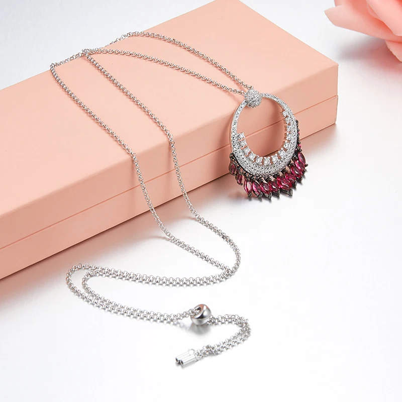 

[MeiBaPJ]Personality Simplicity Wa'te'r Shape Pendant Necklace S925 Sterling Silver Necklace Jewelry for Women Pendant Necklace