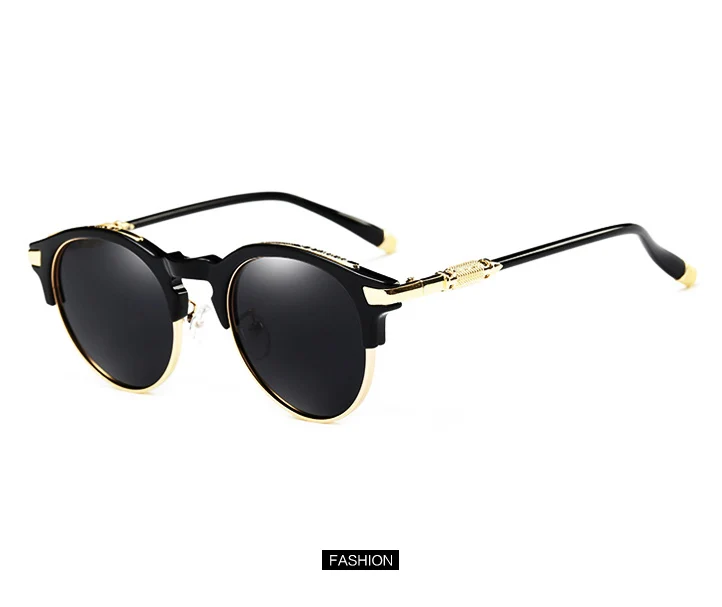 Новинка года, фирменный дизайн, солнцезащитные очки для женщин поляризованные очки для рыбалки в ретро-стиле для мужчин солнцезащитные очки защитные солнечные очки uv400 солнцезащитные очки - Цвет линз: black