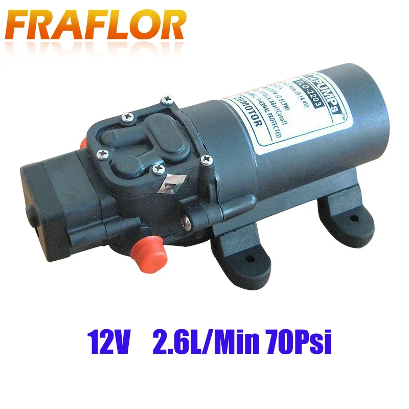 

12V DC 2.6L/Min 70Psi High Pressure Water Pump For Filtering Purification Food Beverage Filling Pump Automatic Pressure Switch