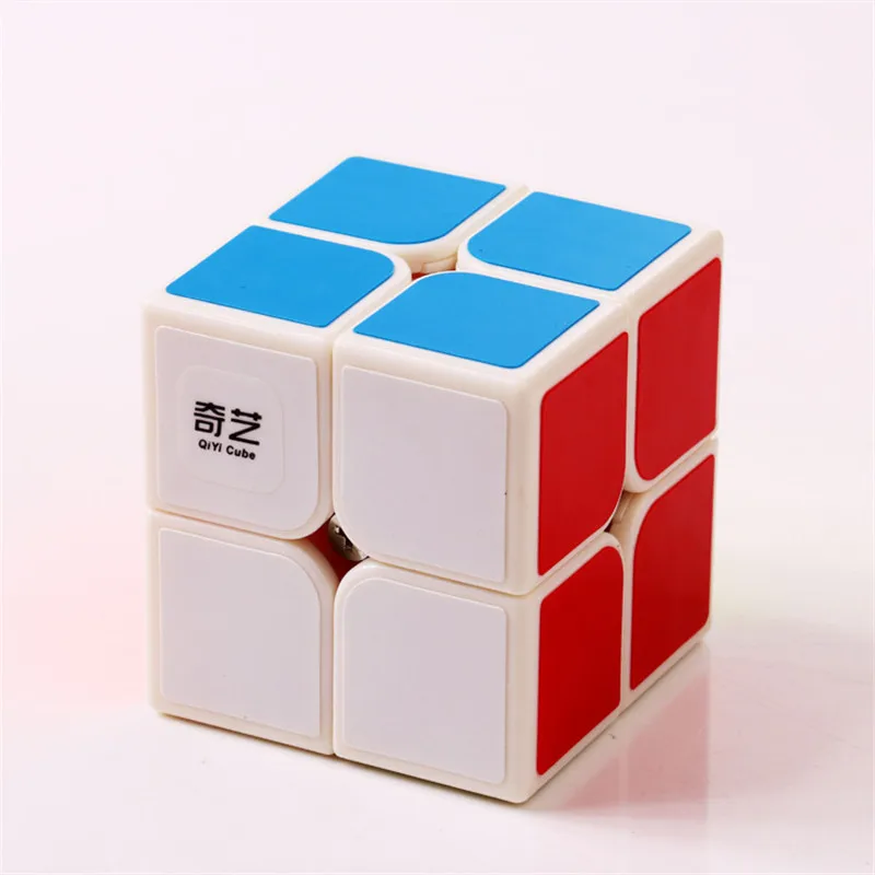 2x2x2 магический куб Мини карманный стикер скоростной куб Professional Competition Twist Cube для детей Puzzle образование игрушки подарок