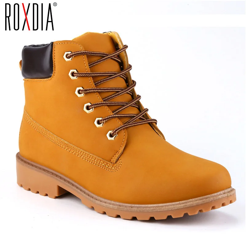 ROXDIA/мужские ботинки из искусственной замши, сезон весна-осень-зима, мужские ботинки, мужские зимние ботинки, Рабочая обувь, большие размеры 39-46, RXM560 - изображение