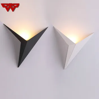 

Creative Iron-shaped Triangular Wall Lamp Simple Bedroom Study Hotel Room Bedside LED Wall Lamp Mirror Headlight