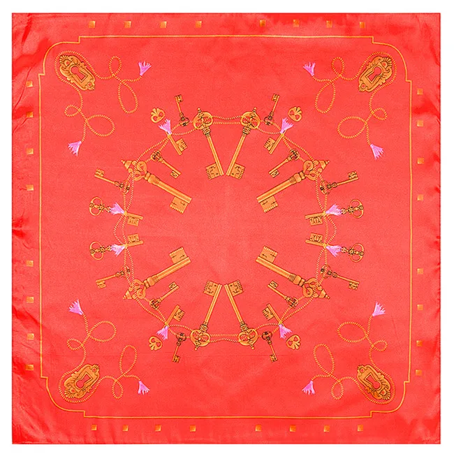 2018 New Luxury Brand Women Twill Silk Scarf Striped Dot Pattern Neckerchief Print Fashion Small Square Scarves | Аксессуары для
