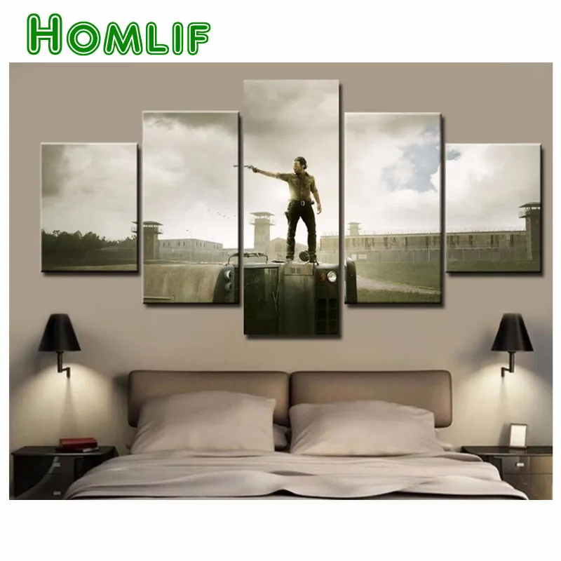 

5d DIY Diamond Embroidery Walking Dead 3D Diamond Painting round/square Cross Stitch Full Drill Multi-Picture Mosaic Home Decor