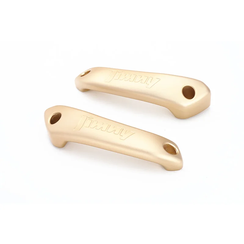 SHINEKA алюминиевый сплав внутренняя дверная ручка накладка наклейка подходит для Suzuki Jimny автомобильные аксессуары - Название цвета: 1 pair Golden