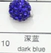 Серебряные бусины 925 пробы с кристаллами и жемчужинами амулеты ювелирные изделия для женщин fit pandora DIY Браслеты и ожерелья - Цвет: Dark Blue