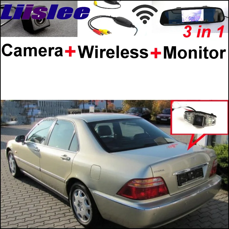 

3 in1 Special Rear View Reversing Camera + Wireless Receiver + Mirror Monitor DIY Parking System For Honda Legend Ridgeline