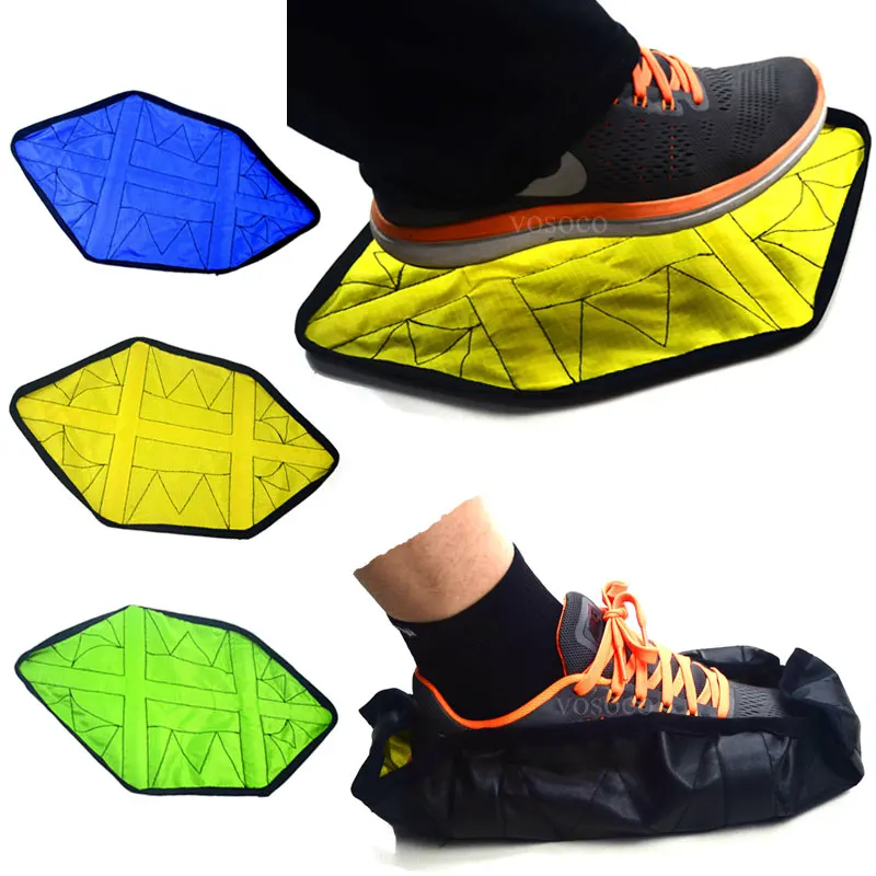 

Step in Sock Reusable Shoe Cover One Step Hand Free Sock Shoe Covers Durable Portable Automatic Shoe Covers 2pcs/pair
