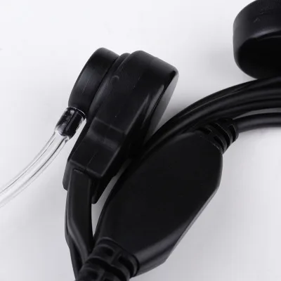 2pcs extendable Throat Mic Earpiece Headset Walkie Talkie BAOFENG UV 5R UV 82 Finger PPT speaker Microphone CB radio air tube