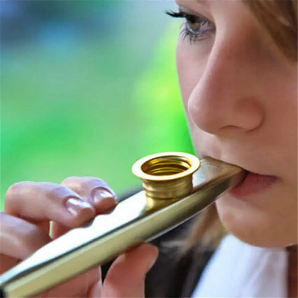 Set of 6 Colors Metal Kazoo Musical Instruments Good Companion for A Guitar
