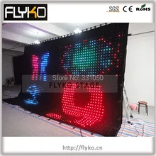 4x6 м p10cm PC контроллер 2400 шт. светодиоды Праздничное оформление светодиодный экран