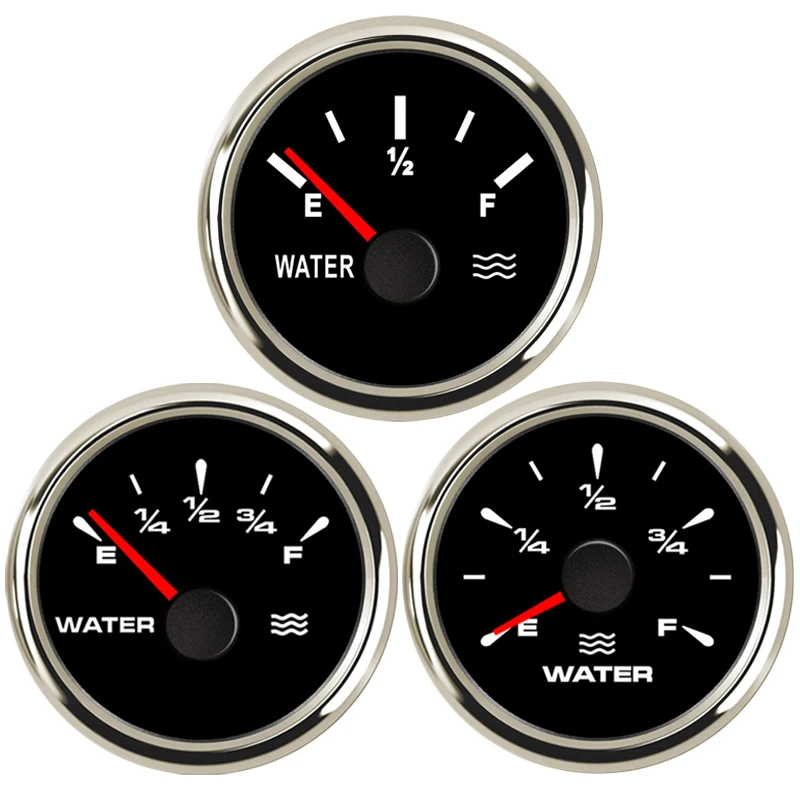 

52mm Water Level Gauge Pointer for Car Truck Boat 12-24v Marine Water Level Meter 7 Colors Display Backlight