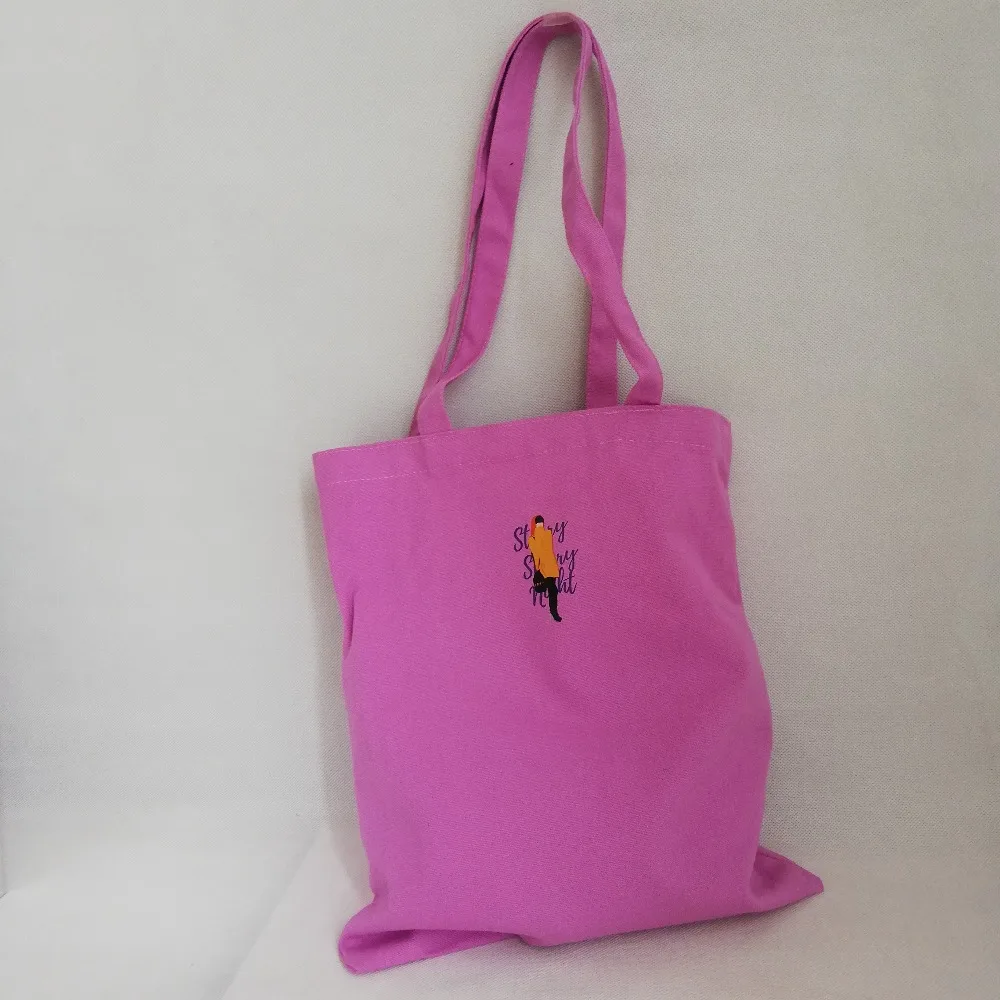 

Wholesale 500pcs/lot 12oz 35x40Hcm High-Quality Women Handbags Reusable Cotton Canvas Fabric Eco Foldable Bag Printing Your Logo