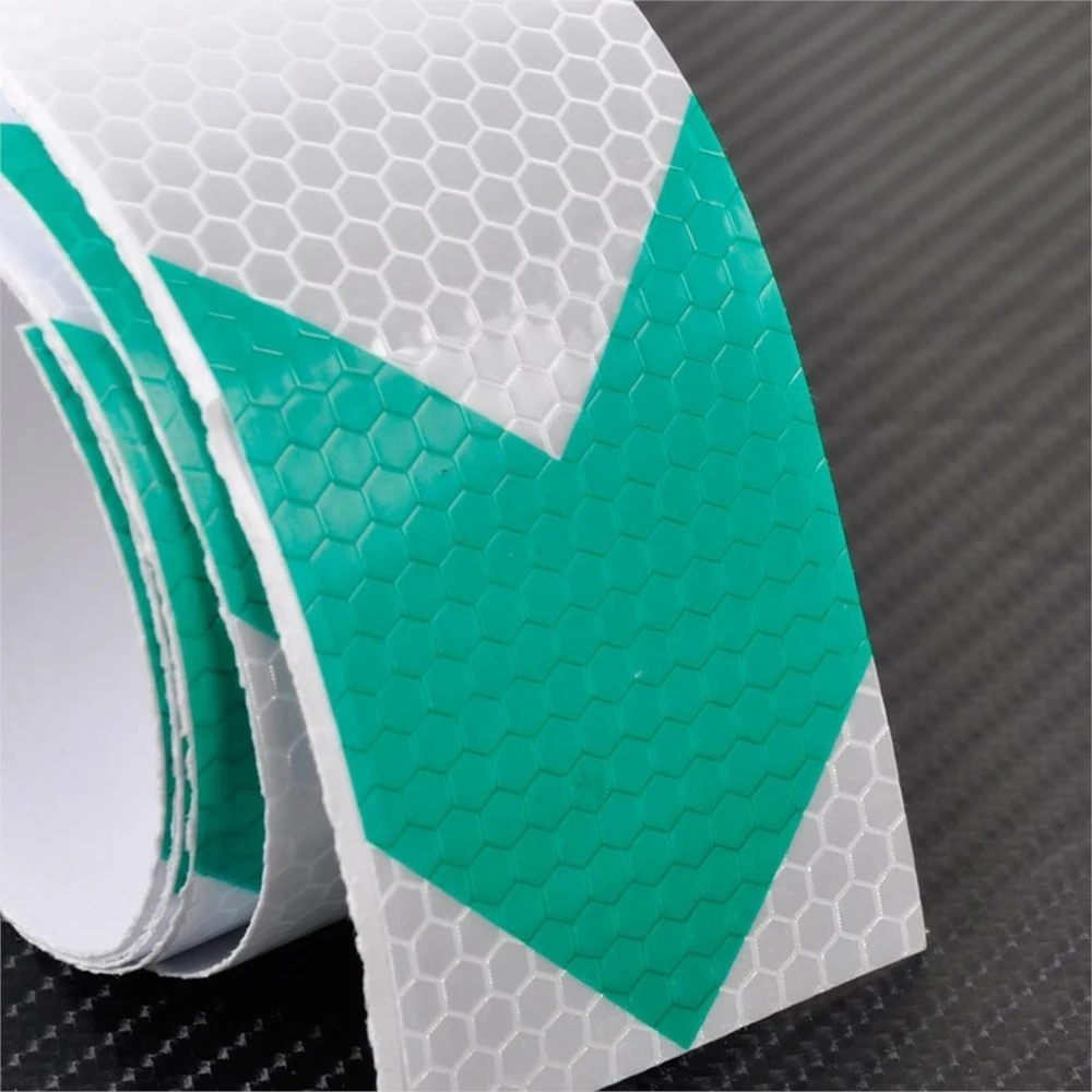 Arrow Reflective Tape Safety Caution Warning Reflective Adhesive Tape Sticker For Truck Motorcycle Bicycle Car Styling 5cm*300cm