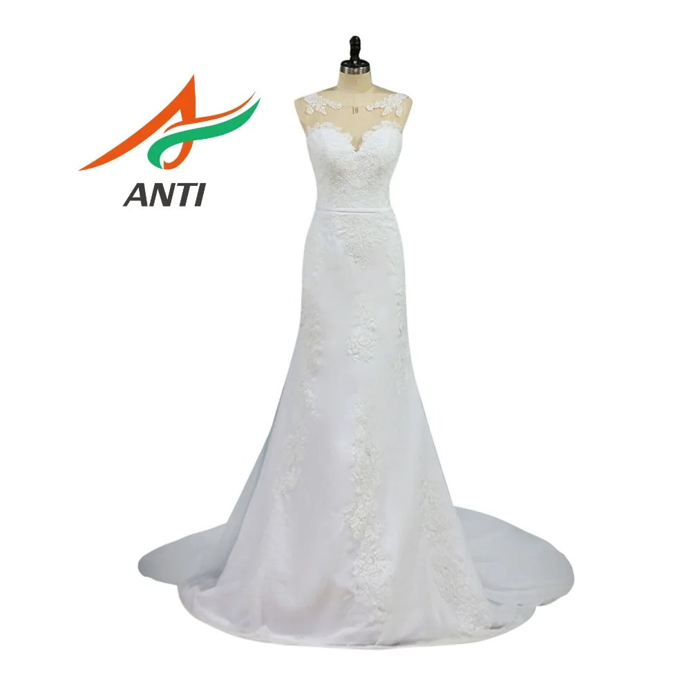 ANTI Vintage Mermaid Trouwjurk Vestido De Noiva Mouwloze Applicaties Afneembare rokken Trein Robe De Mariee Bruidsjurken ANTI Vintage Mermaid Trouwjurk Vestido De Noiva Mouwloze Applicaties Afneembare rokken Trein Robe De Mariee Bruidsjurken