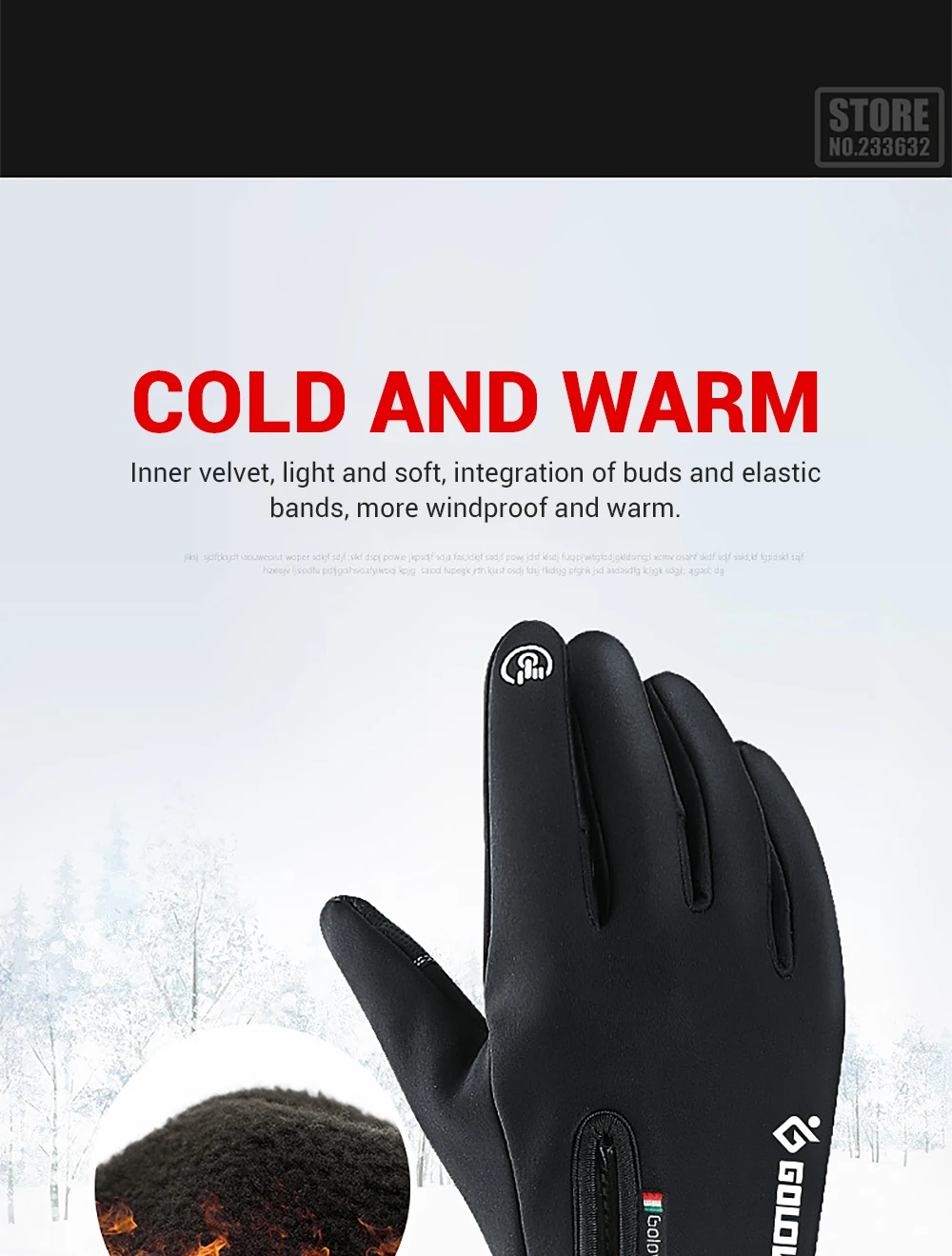 Утепленные защитные мотоперчатки, Водонепроницаемый ветрозащитные перчатки защитные Сенсорный экран Guantes теплые с флисовой подкладкой перчатки