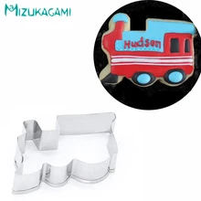 Новые 3 шт из нержавеющей стали печенье плесень автомобиля Поезд Моделирование Украшение из мастики для торта резки DIY Кухня инструменты MS-00149