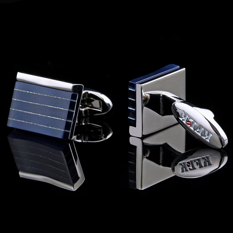 Najtaniej KFLK biżuteria spinki do mankietów dla mężczyzn projektant marki mankiety linki modne guziki niebieski wysokiej jakości luksusowy ślub bezpłatna wysyłka