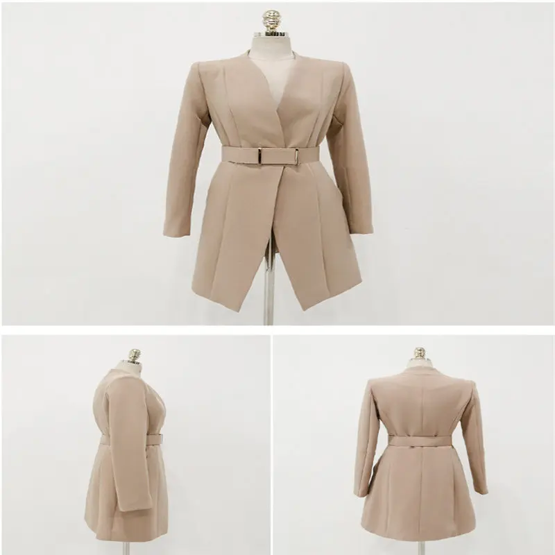 2019 Business Ladies women two piece outfits Formal OL style Elegant Skinny Long Blazer Pants Two Pieces Sets 125