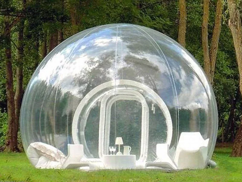 New Outdoor Single Tube Inflatable Bubble Tent Giant Clear Tent for