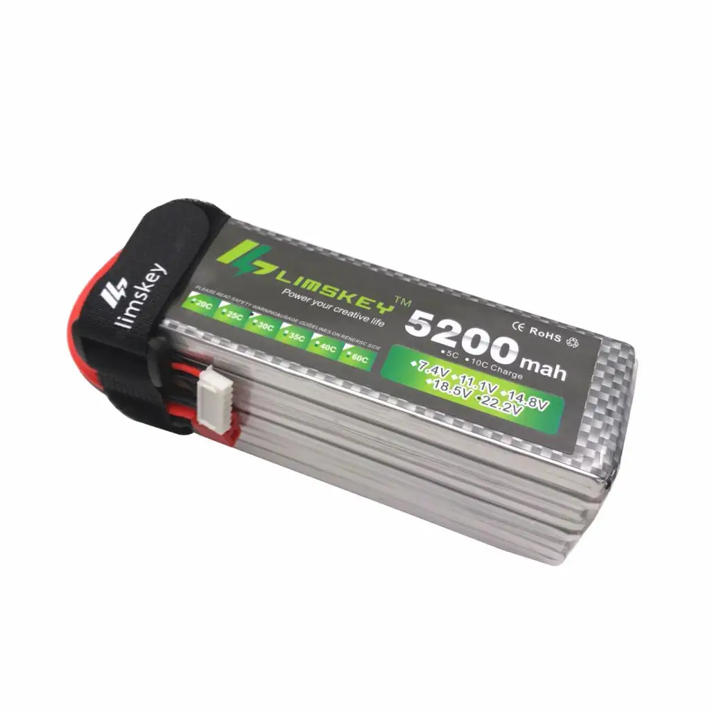 Перезаряжаемый Limskey Power 22 2 в 5200 мАч 40C 6S Lipo аккумулятор XT60 разъем для