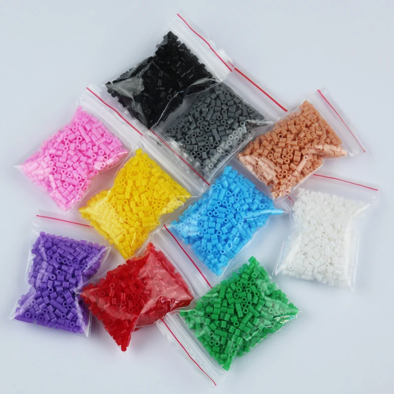 2.6mm mini hama perler fuse beads 10 Colors 5000 Pcs iron beads kids diy handmaking toys PUPUKOU