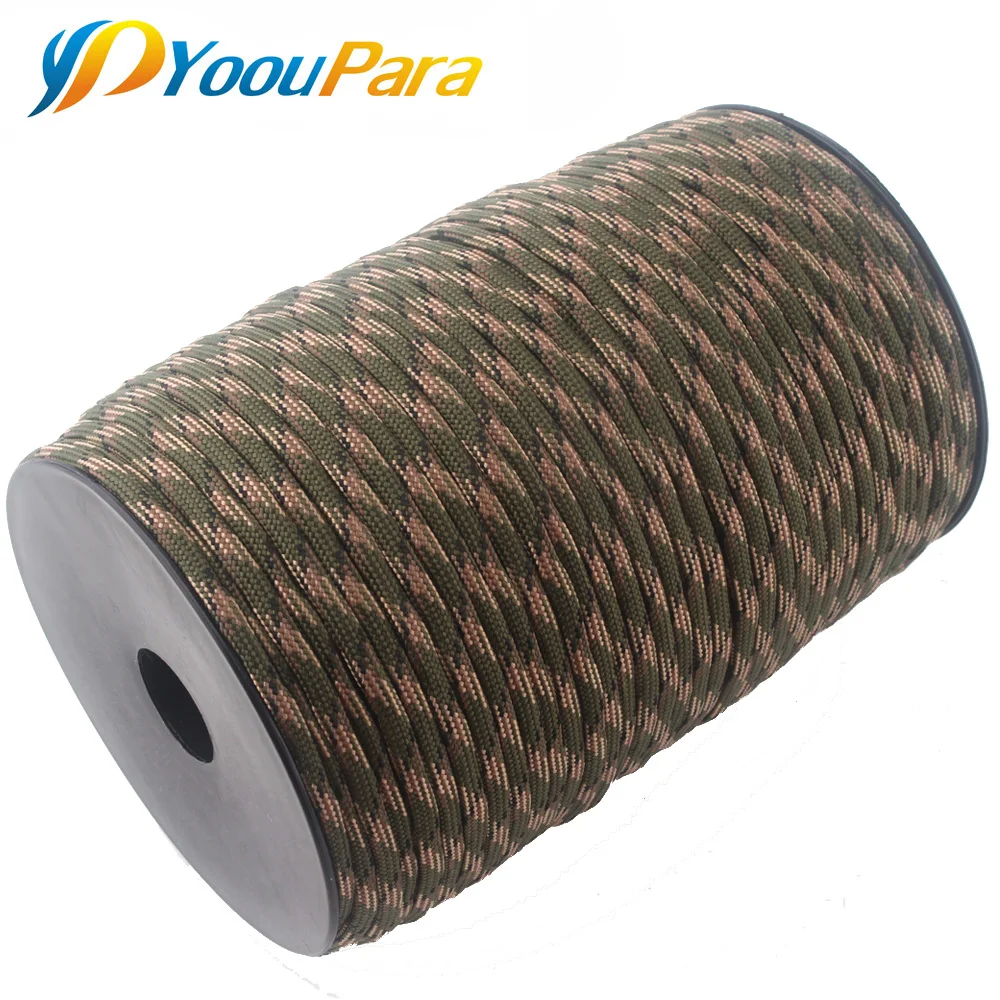 Dhl 100 متر مكبات 550 حبل paracord المظلة الحبل الحبل 7 ستراند معدات التخييم بقاء الطوارئ paracord