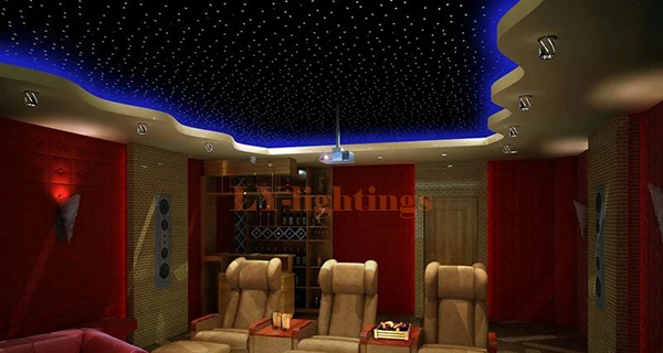 Optic Fiber Light Kit 32w Twinkle Starry Sky Ceiling Light 32w Rgb