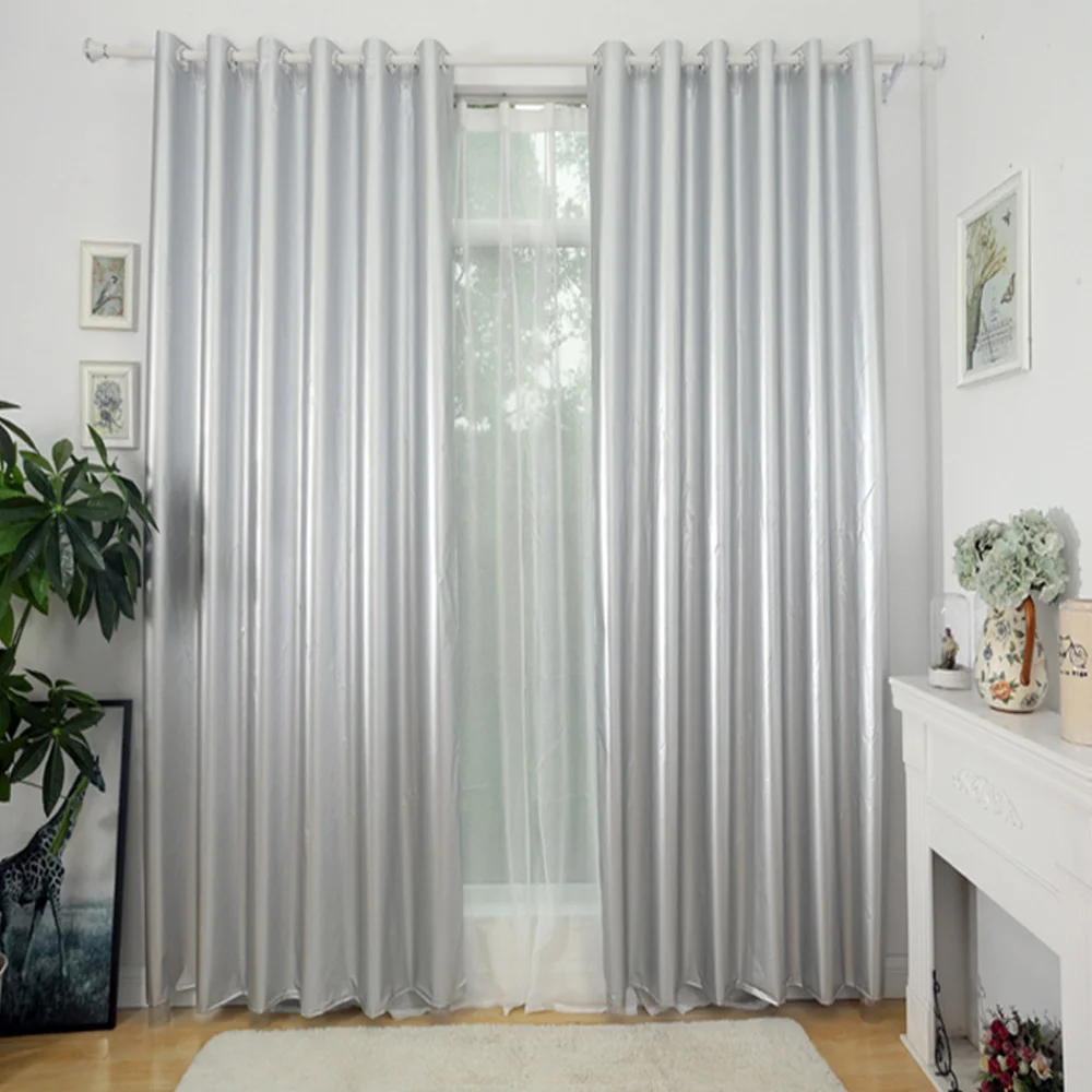Home Decor Sun Insulation Curtains Living Room Sun Block Curtain Shade Bedroom Insulation Blackout Curtains with Hooks