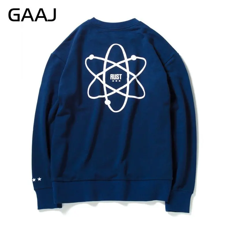 Hoodies And Sweatshirts Hip Hop Men Hoodies O-Neck Sweatshirt Men Autumn Mens Solid Grey Blue Casual Brand-Clothing #RD7NN