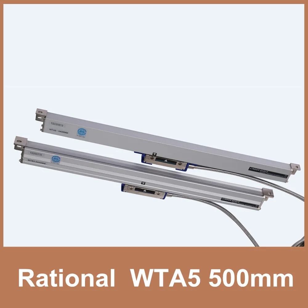 Рациональный линейный стеклянная шкала wta5 5um 500 мм TTL 5 В 0.005 мм оптический масштаб для ЧПУ решетки правитель