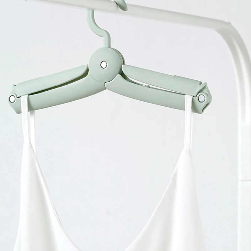 Portable Folding Clothes Hangers Space Saving Camping Travel Clothing
