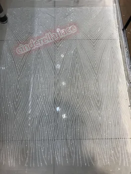 

JIANXI.C-51142 nigerian tulle lace fabric French Net Lace Fabric sequins with embroidery mesh fabric
