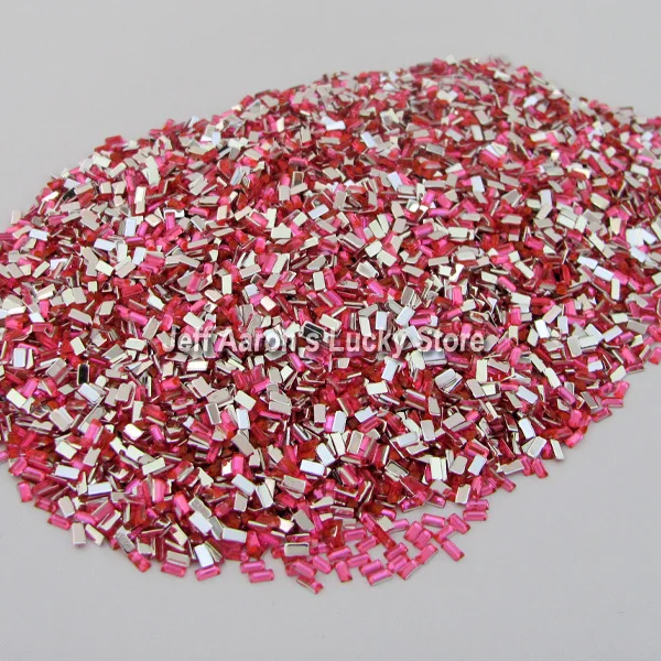 10000 шт. 3D розовые прямоугольные акриловые украшения для ногтей|nail art decorations|acrylic nail