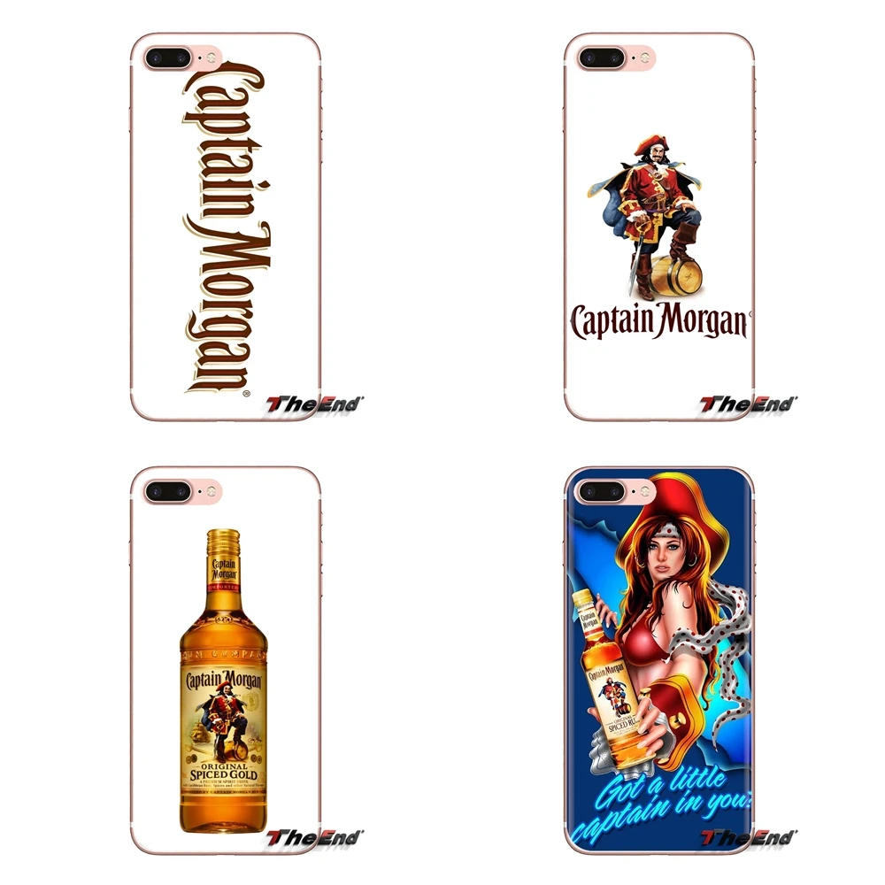 

For iPod Touch Apple iPhone 4 4S 5 5S SE 5C 6 6S 7 8 X XR XS Plus MAX Silicone Phone Shell Cases Captain Morgan Black Spiced Rum