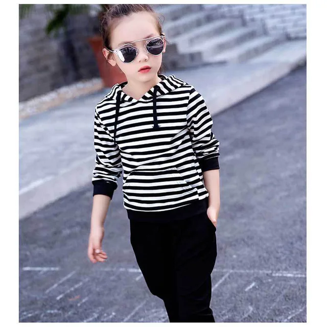 The new year girl's clothes 2016 spring and autumn children's suit