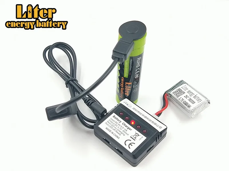 3 7 V 400mAh 702030 25C Li Po батарея с 1in5 зарядное устройство набор для Eachine E55 FQ777 FQ17W Hubsan H107 X11C