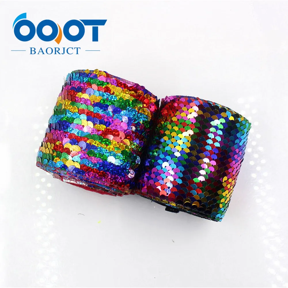 OOOT BAORJCT G-18930-1279 75 мм 2 ярда красочных лент squama свадебное украшение аксессуары для