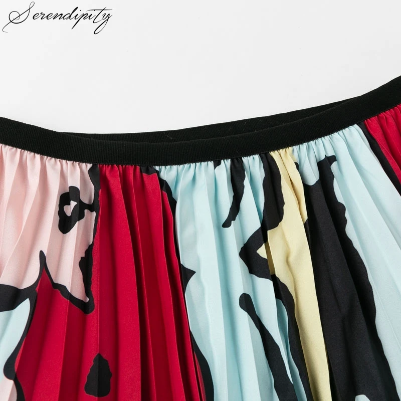 Плиссированная длинная юбка Женская Повседневная летняя Праздничная